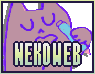 A pixel art button of the nekoweb logo that leads to my nekoweb page.